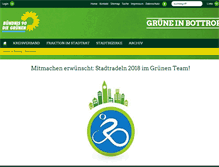 Tablet Screenshot of gruene-bottrop.de